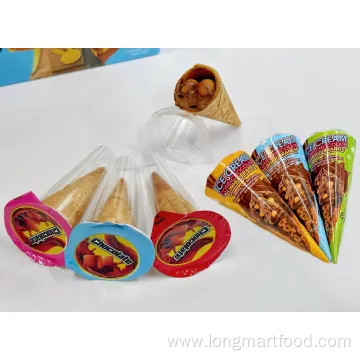 10g Ice Cream Cone Shaped Chocolate Crunch Candy